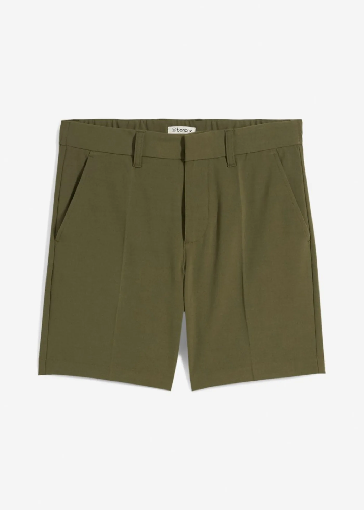 bonprix bonprix Shorts|Pantalones>Pantalón corto elegante con corte relajado Verde oliva oscuro