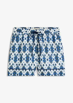 bonprix bonprix Conjuntos De Ropa|Shorts>Pantalón corto sin cierre Blanco-azul