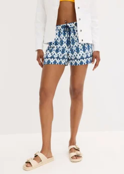 bonprix bonprix Conjuntos De Ropa|Shorts>Pantalón corto sin cierre Blanco-azul