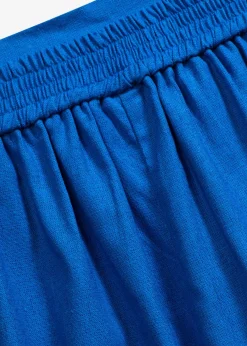bonprix bonprix Shorts|Pantalones>Pantalón corto sin cierre de mezcla de lino vaporoso Azul ártico