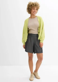 Mujer bonprix bonprix Pantalón corto sin cierre con nido de abeja