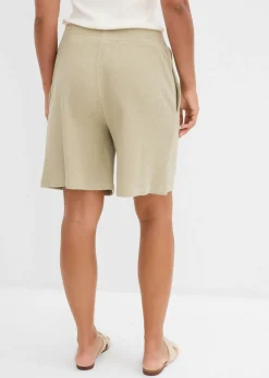 Mujer bonprix bonprix Pantalón corto sin cierre de algodón puro