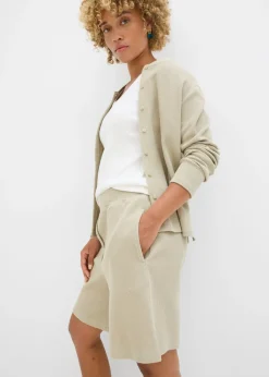 Mujer bonprix bonprix Pantalón corto sin cierre de algodón puro