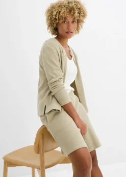 Mujer bonprix bonprix Pantalón corto sin cierre de algodón puro