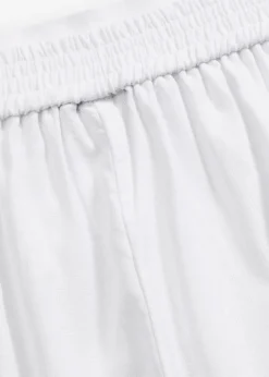 Mujer bonprix bonprix Pantalón corto sin cierre de mezcla de lino vaporoso