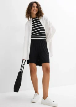 Mujer bonprix bonprix Pantalón corto sin cierre de mezcla de viscosa suave