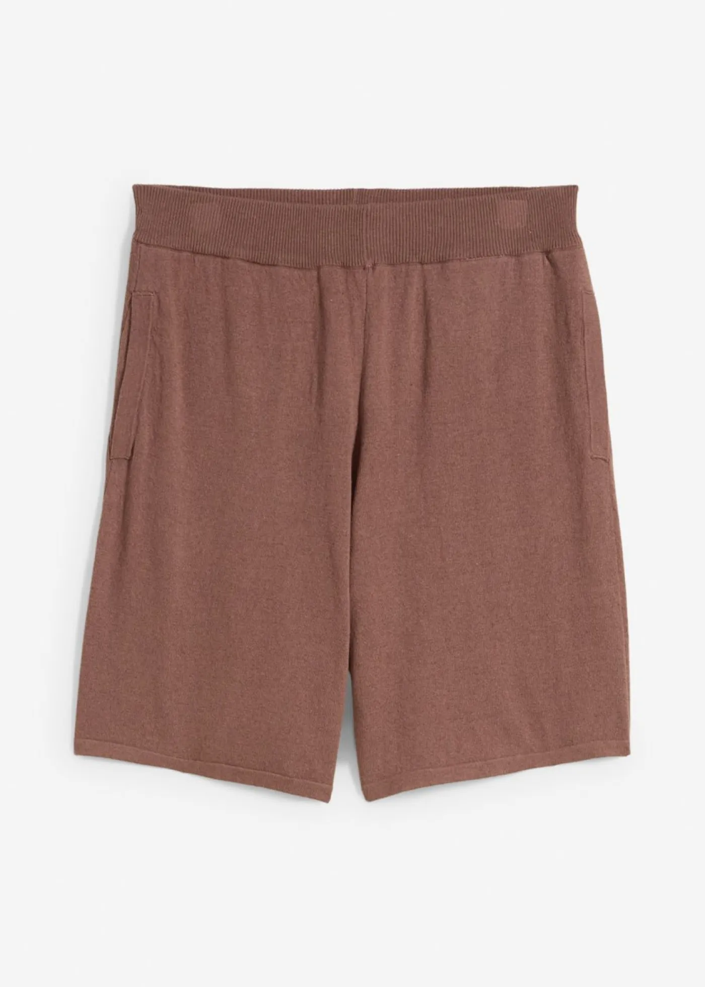 bonprix bonprix Conjuntos De Ropa|Shorts>Pantalón corto sin cierre de punto fino Marrón mate