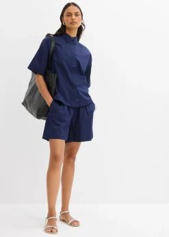 Mujer bonprix bonprix Pantalón corto sin cierre de algodón puro