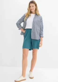 Mujer bonprix bonprix Pantalón corto sin cierre de mezcla de viscosa suave