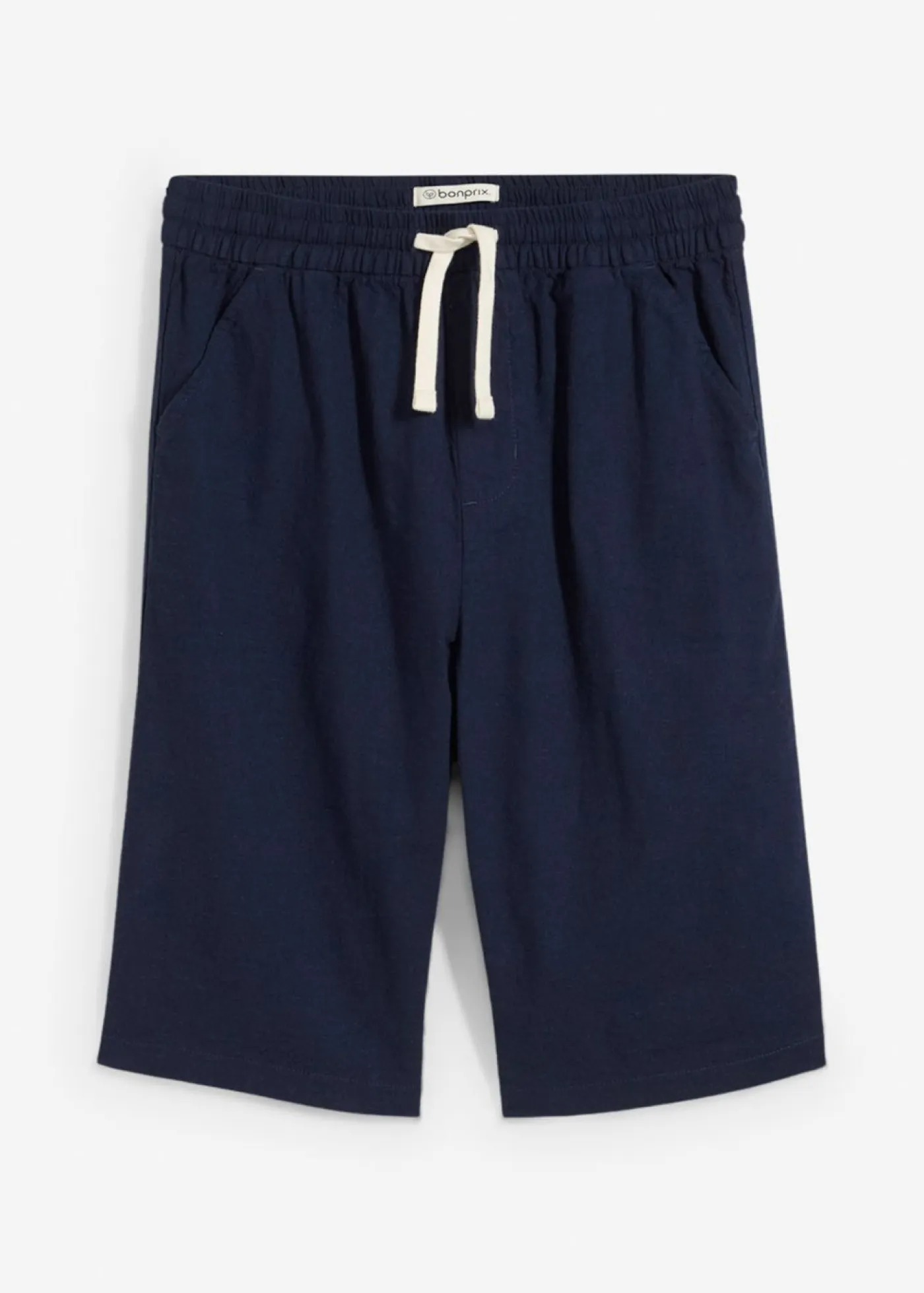 Niños bonprix bonprix Pantalón corto sin cierre de mezcla de lino ligera con corte regular