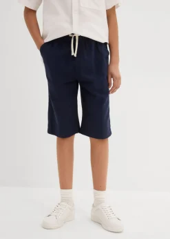Niños bonprix bonprix Pantalón corto sin cierre de mezcla de lino ligera con corte regular