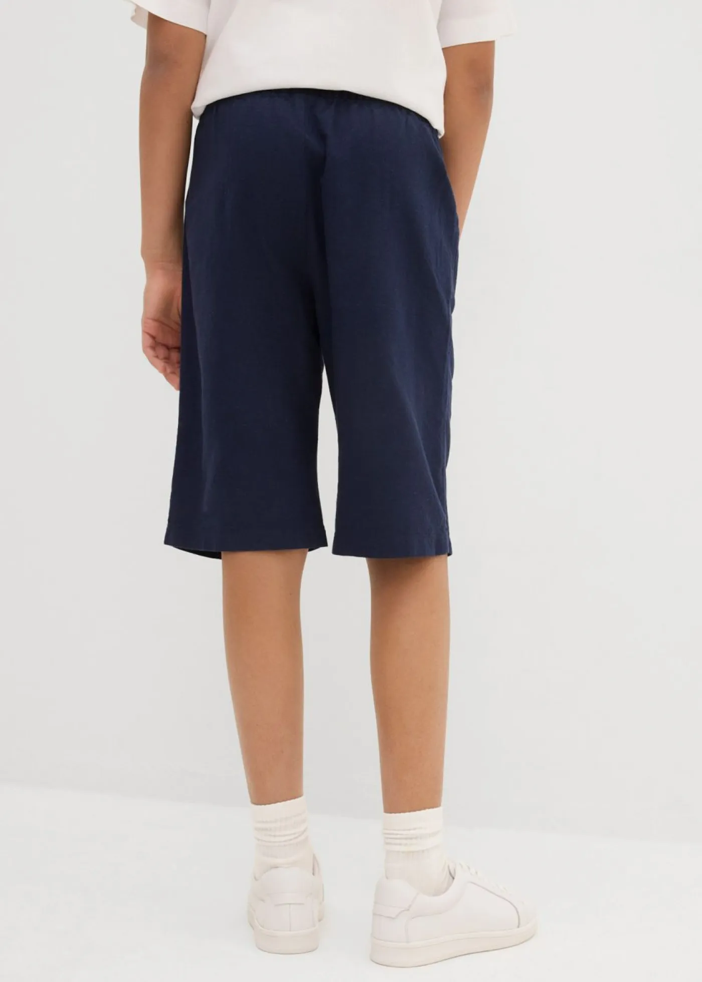 Niños bonprix bonprix Pantalón corto sin cierre de mezcla de lino ligera con corte regular