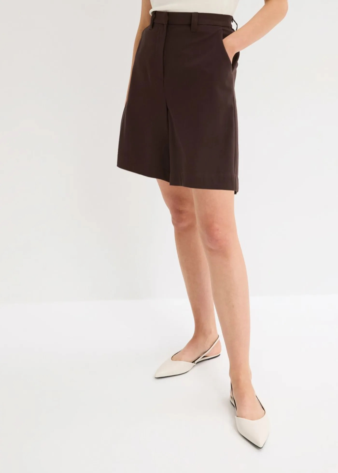 Mujer bonprix bonprix Pantalón corto tipo bermudas con pinzas