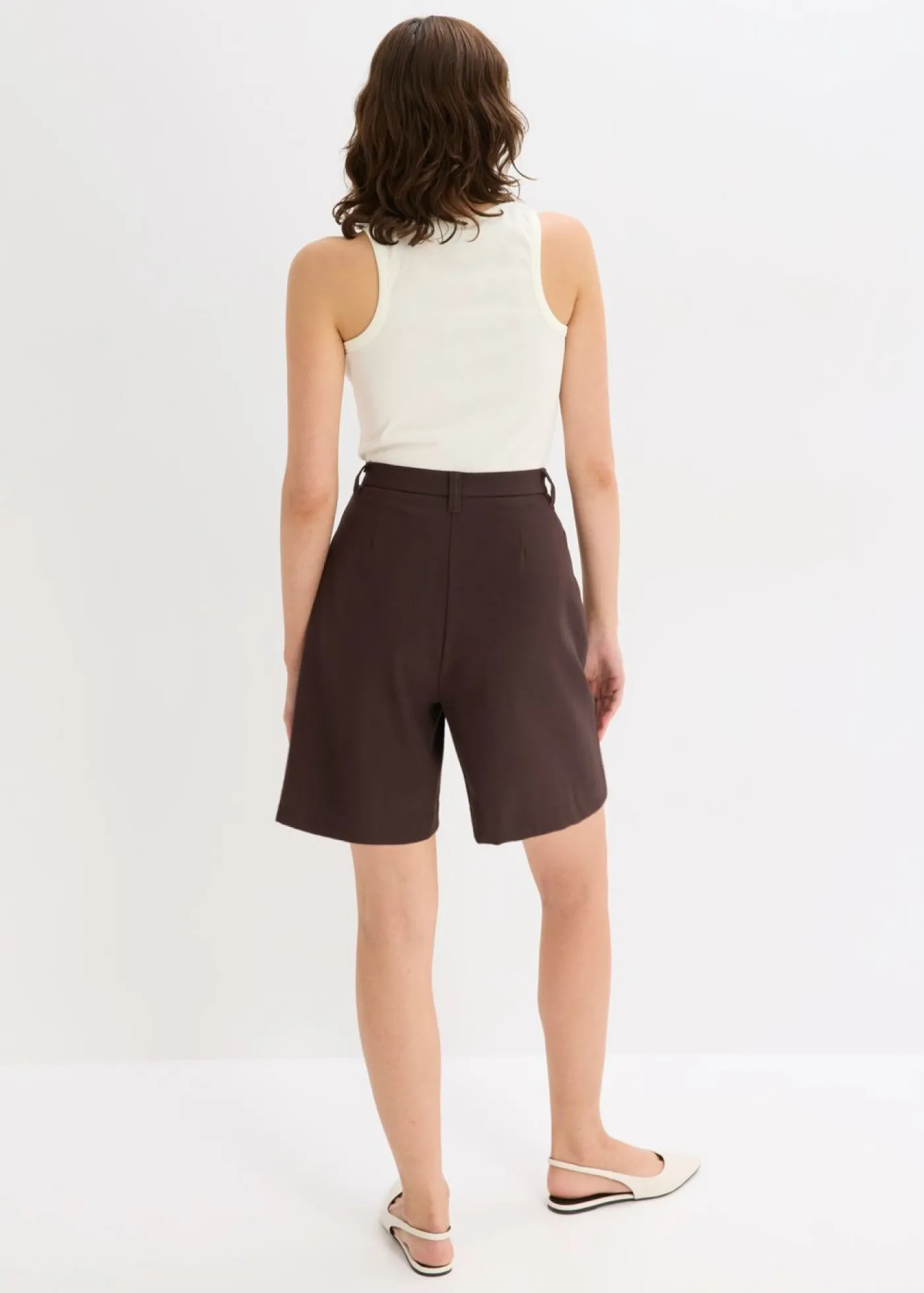 Mujer bonprix bonprix Pantalón corto tipo bermudas con pinzas