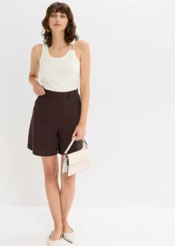 Mujer bonprix bonprix Pantalón corto tipo bermudas con pinzas