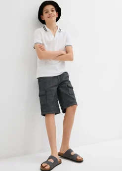 Niños bonprix bonprix Pantalón corto tipo cargo de chambray con corte regular