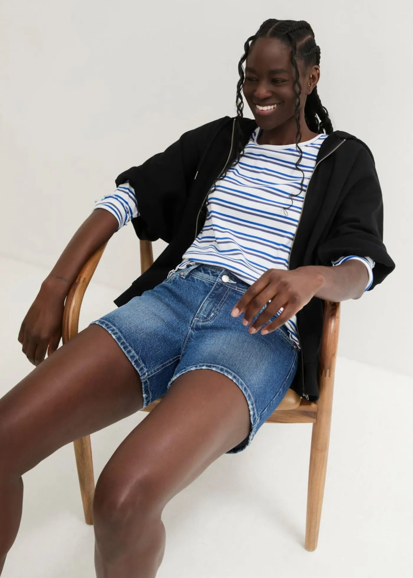 bonprix bonprix Shorts|Vaqueros>Pantalón corto vaquero Denim usado