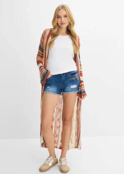 Mujer bonprix bonprix Pantalón corto vaquero con bordado