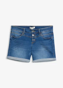 Mujer bonprix bonprix Pantalón corto vaquero con talle medio