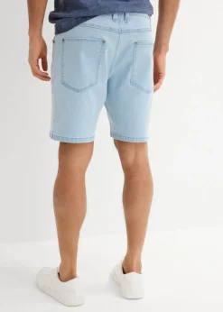 Hombre bonprix bonprix Pantalón corto vaquero elástico, loose fit, extra ancho