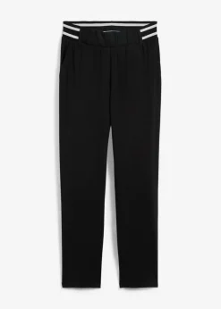 bonprix bonprix Pantalones>Pantalón de algodón ecológico puro Negro