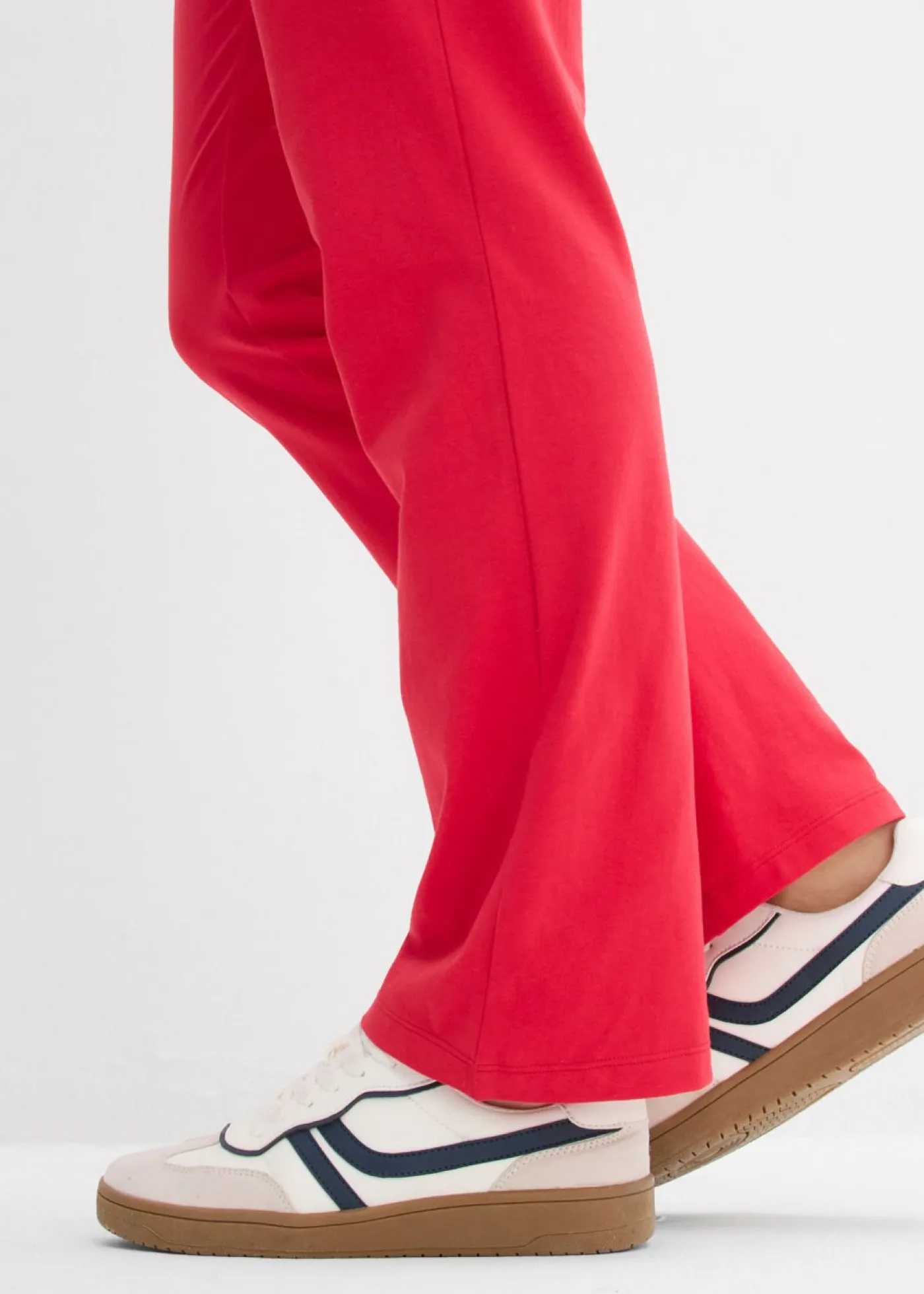 bonprix bonprix Básicos|Pantalones>Pantalón de algodón orgánico puro con elástico Rojo