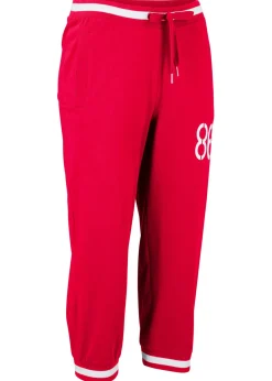 Mujer bonprix bonprix Pantalón de chándal 3/4 de mezcla de algodón