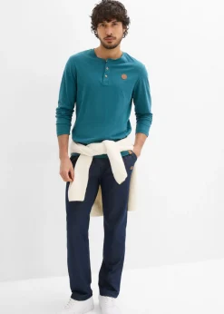 Hombre bonprix bonprix Pantalón de chándal con aspecto vaquero