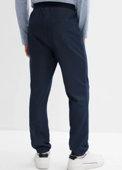 Hombre bonprix bonprix Pantalón de chándal con aspecto vaquero