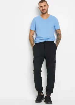 Hombre bonprix bonprix Pantalón de chándal con bolsillos tipo cargo