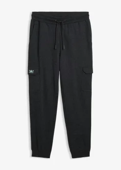 bonprix bonprix Ropa Deportiva|Pantalones>Pantalón de chándal con bolsillos tipo cargo Antracita jaspeado