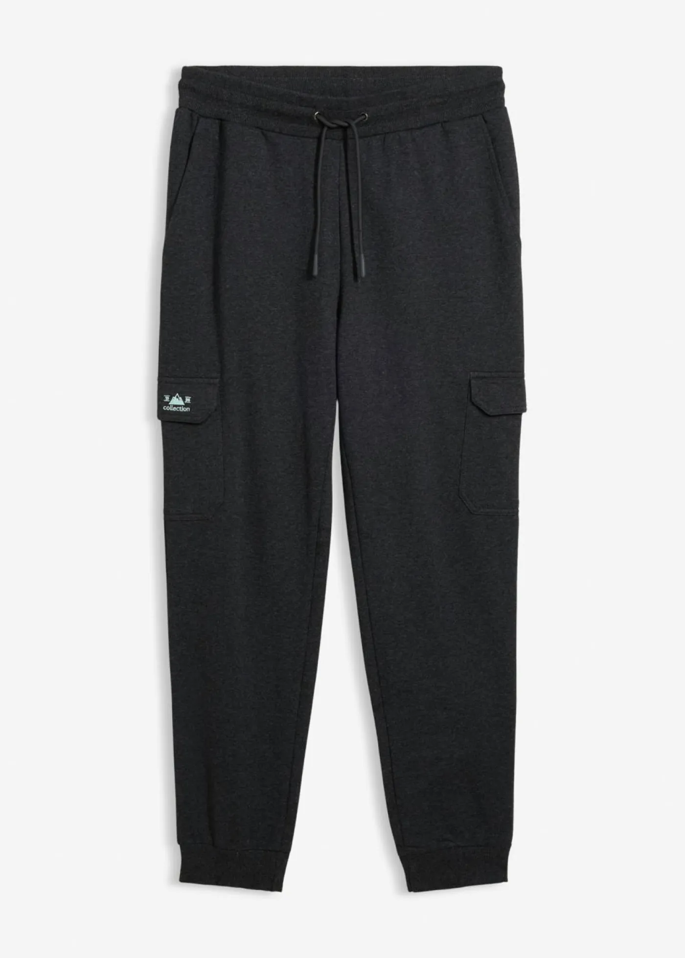 bonprix bonprix Ropa Deportiva|Pantalones>Pantalón de chándal con bolsillos tipo cargo Antracita jaspeado