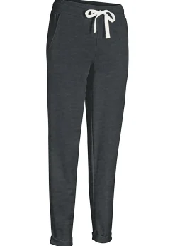 bonprix bonprix Básicos|Ropa Cómoda>Pantalón de chándal con cintura cómoda Negro jaspeado