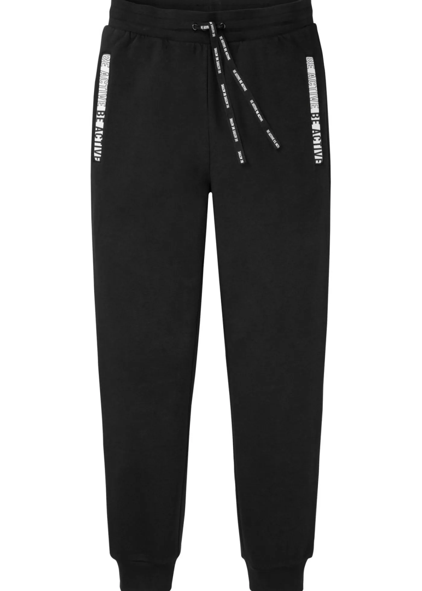 bonprix bonprix Ropa Deportiva|Pantalones>Pantalón de chándal con detalles deportivos Negro