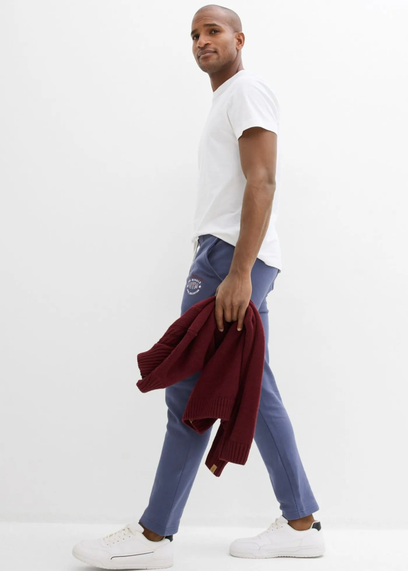 Hombre bonprix bonprix Pantalón de chándal con detalles deportivos