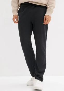 bonprix bonprix Básicos En Rebajas|Ropa Deportiva>Pantalón de chándal con interior suave y dobladillo recto Antracita jaspeado