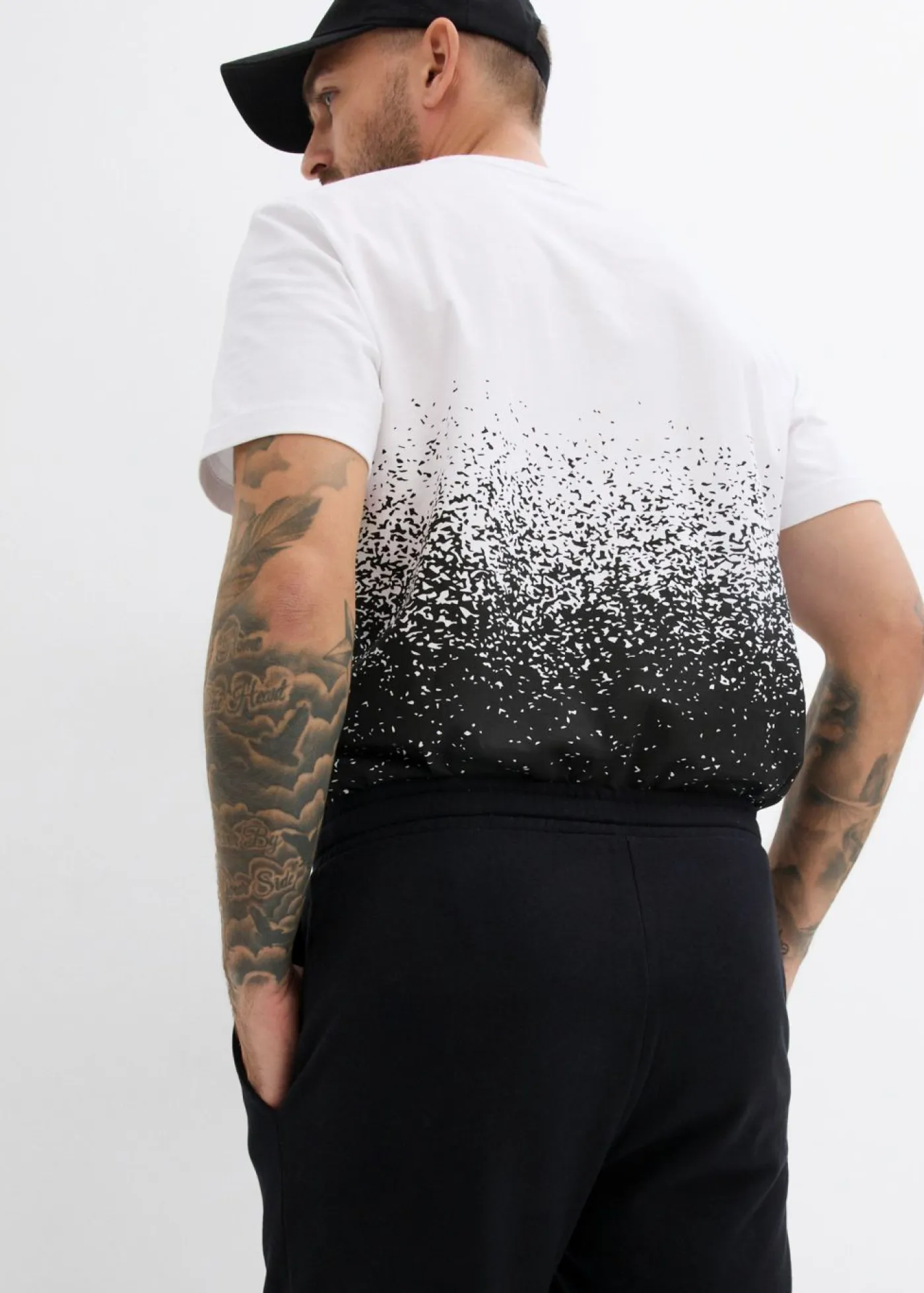 bonprix bonprix Básicos En Rebajas|Ropa Deportiva>Pantalón de chándal con interior suave y dobladillo recto Negro