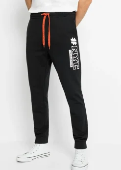 bonprix bonprix Ropa Deportiva|Pantalones>Pantalón de chándal con poliéster reciclado Negro