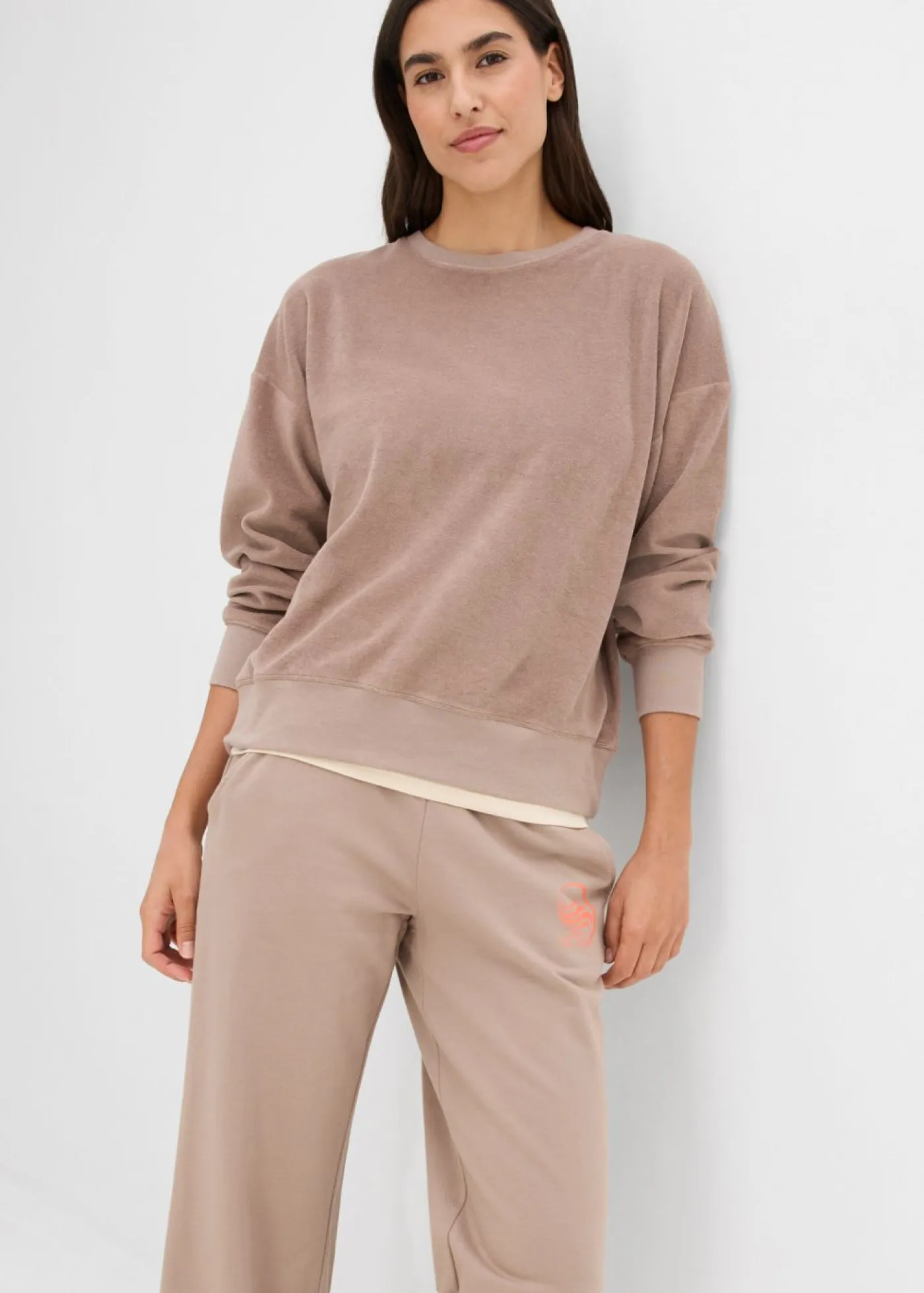 Mujer bonprix bonprix Pantalón de chándal de algodón puro