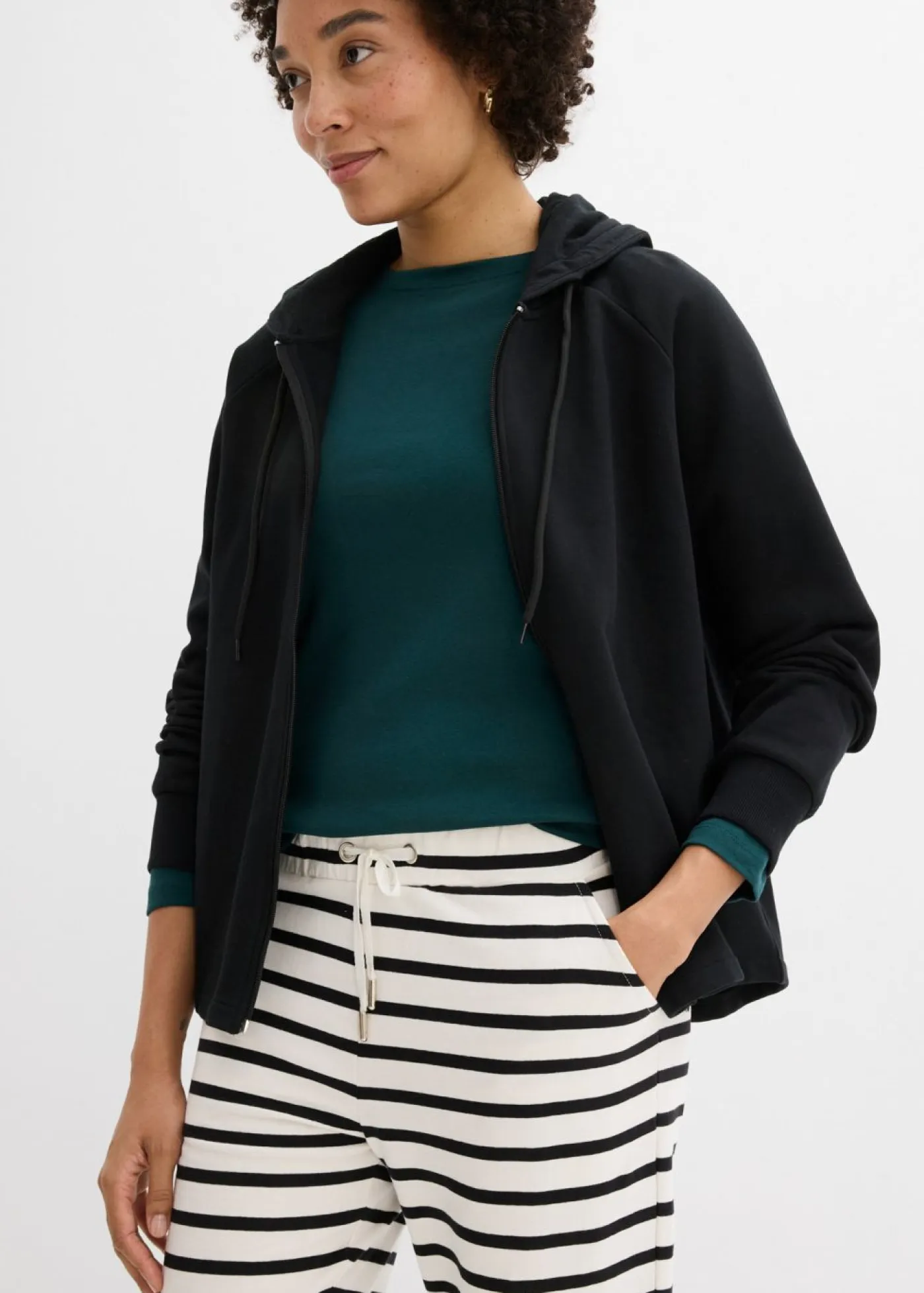 Mujer bonprix bonprix Pantalón de chándal de algodón ecológico puro