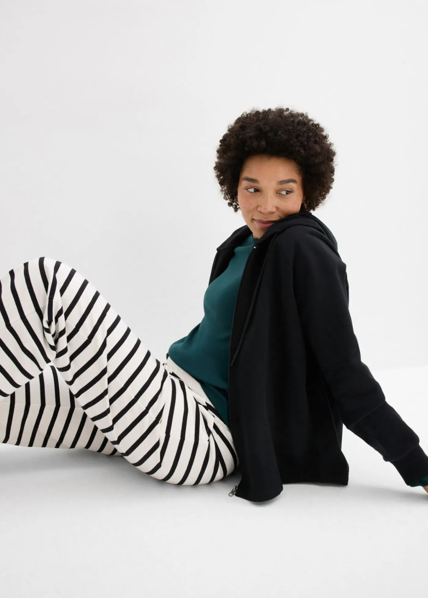 Mujer bonprix bonprix Pantalón de chándal de algodón ecológico puro