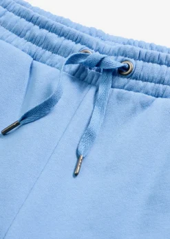 bonprix bonprix Básicos|Ropa Cómoda>Pantalón de chándal de algodón orgánico puro con cintura alta azul provenzal