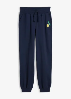bonprix bonprix Ropa Cómoda|Pantalones>Pantalón de chándal de algodón puro Azul marino
