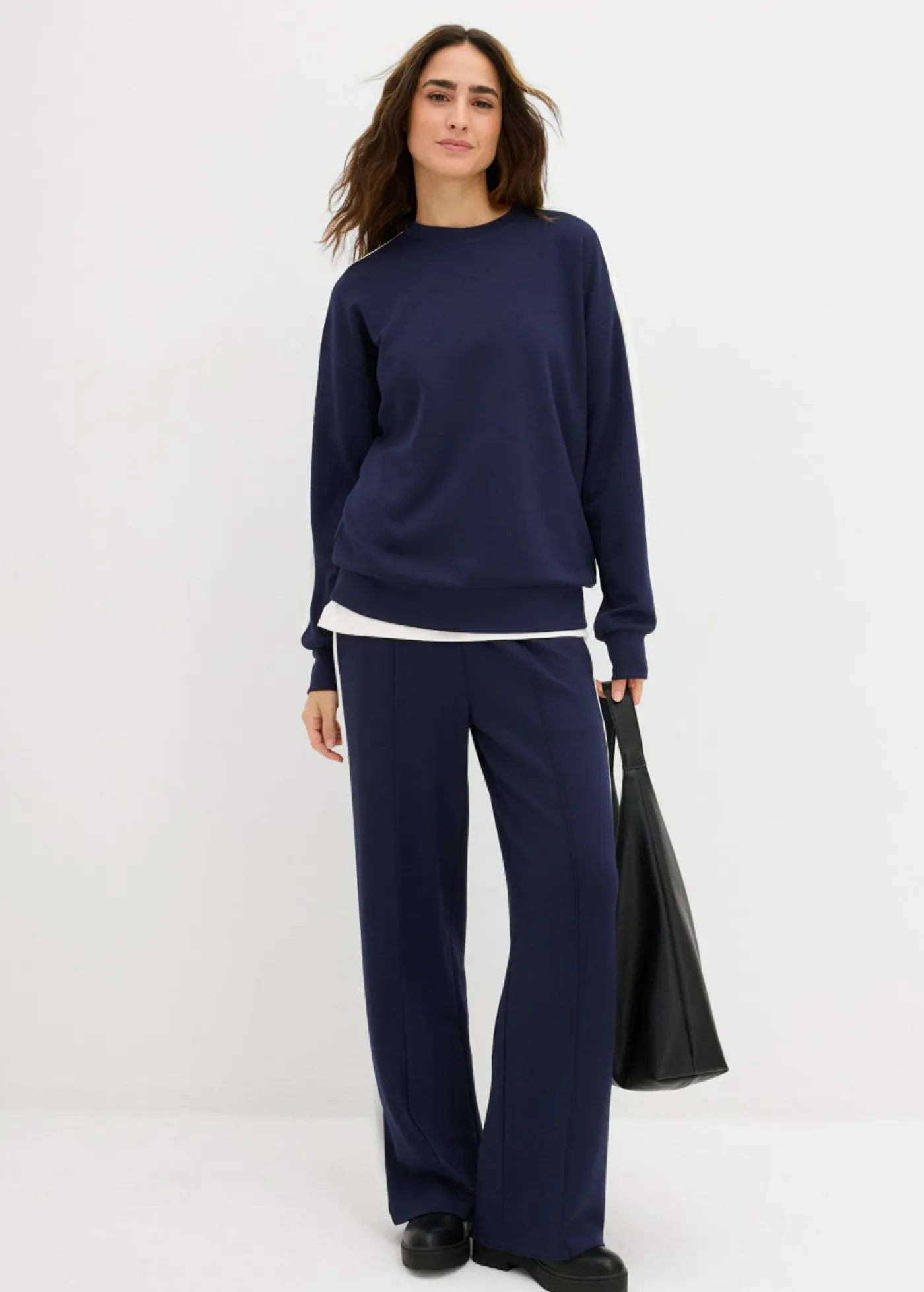 Mujer bonprix bonprix Pantalón de chándal de calidad interlock