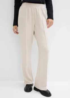 bonprix bonprix Ropa Cómoda|Pantalones>Pantalón de chándal de mezcla de viscosa suave gris piedra