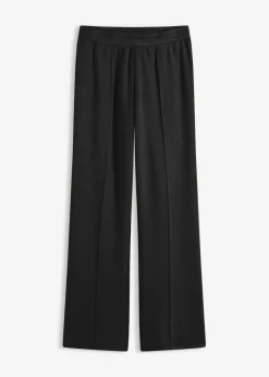 bonprix bonprix Ropa Cómoda|Pantalones>Pantalón de chándal de mezcla de viscosa suave Negro