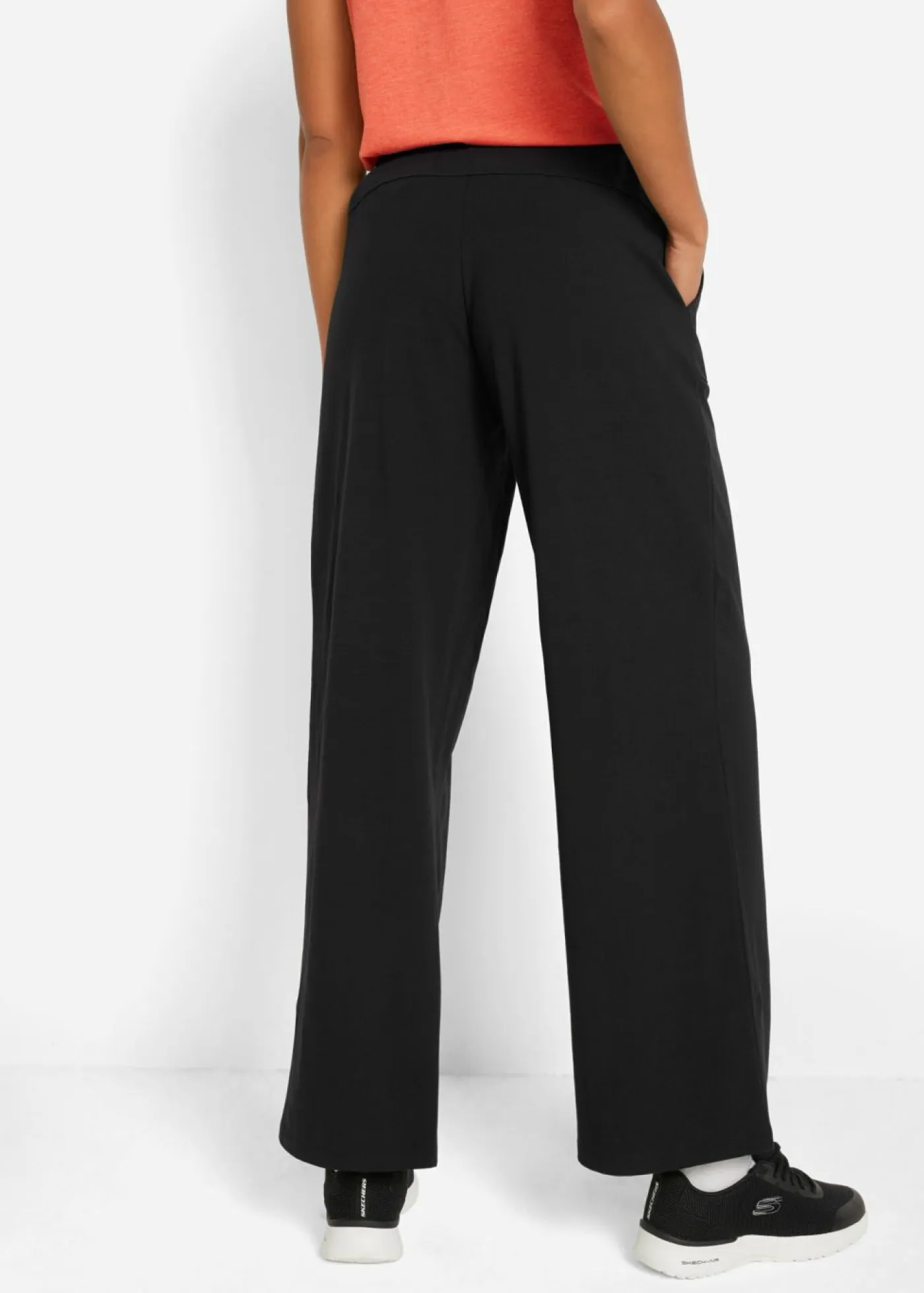 bonprix bonprix Ropa Cómoda|Pantalones>Pantalón de chándal de mezcla de algodón Negro