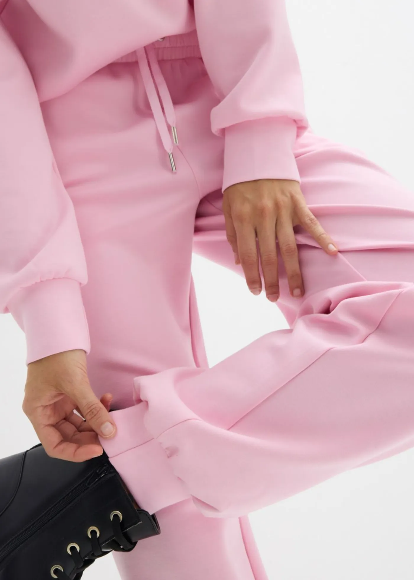 bonprix bonprix Básicos|Ropa Cómoda>Pantalón de chándal de neopreno suave rosa cristal