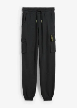 Niños bonprix bonprix Pantalón de chándal de suave mezcla de algodón con bolsillos tipo cargo