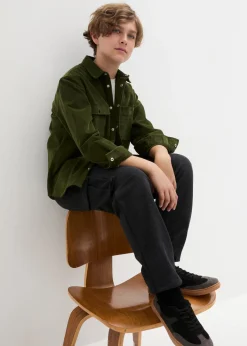 Niños bonprix bonprix Pantalón de chándal de suave mezcla de algodón con bolsillos tipo cargo